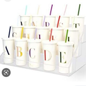 Kate Spade Kate Spade Insulated Initial "A" Tumbler w/Straw